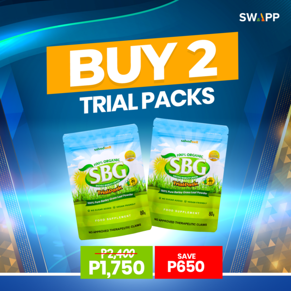 Buy 2 Salveo Barley Grass Powder in Trial Pack (80grams)